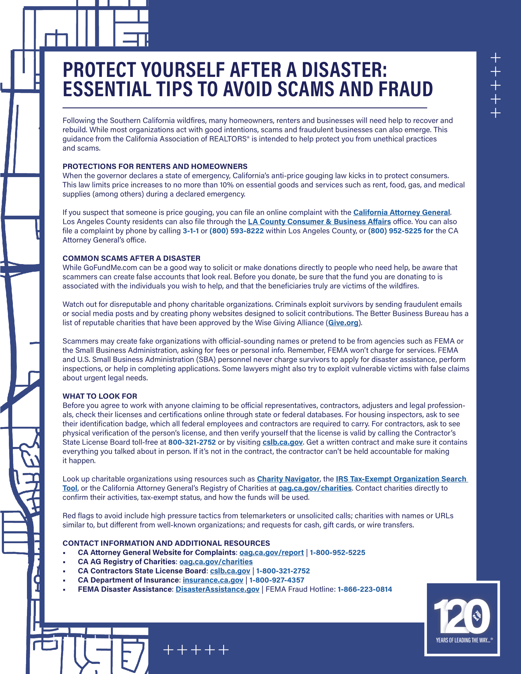 How to protect yourself from scam artists following wildfire damage